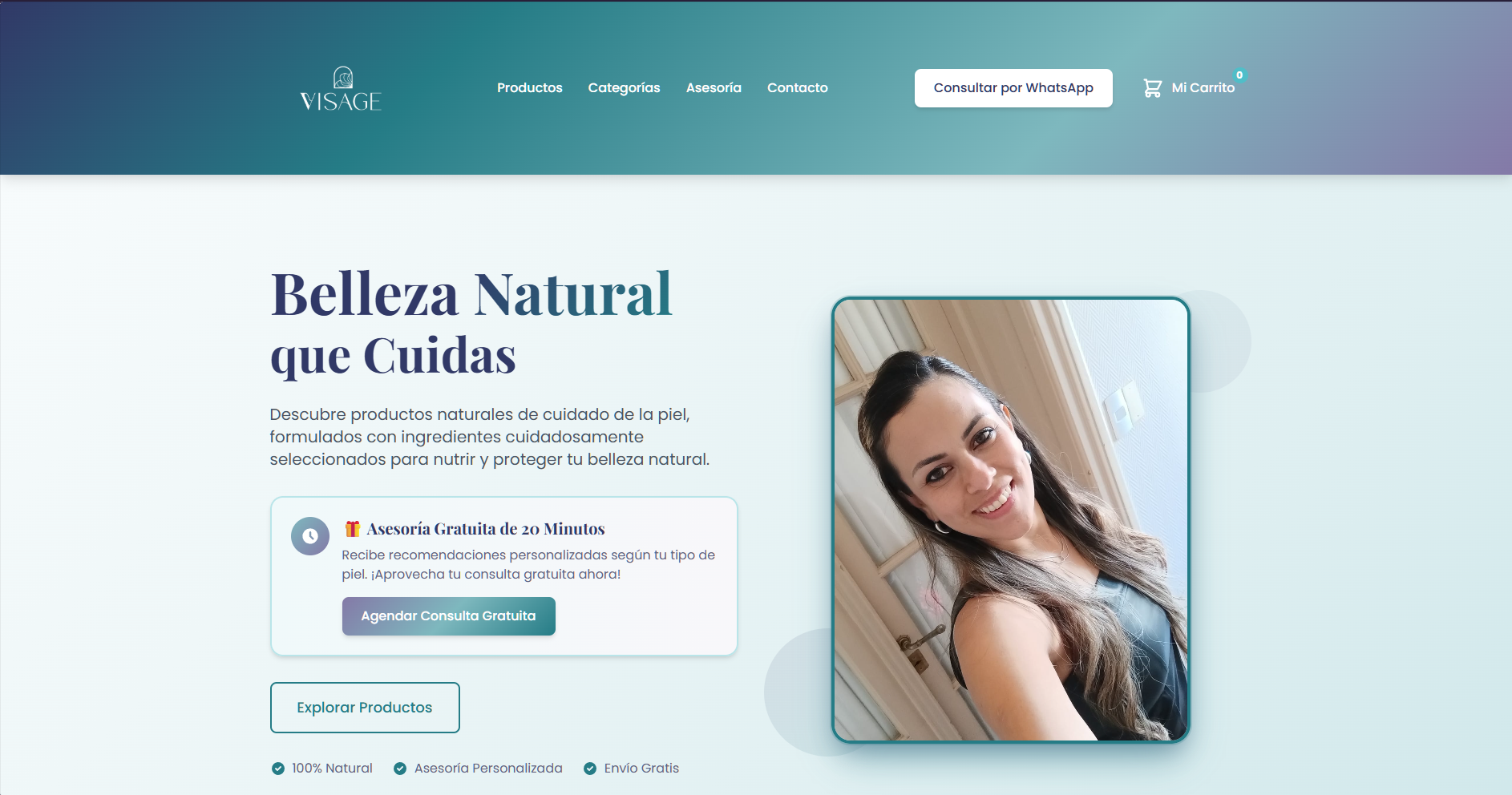 Screenshot Visage Skincare